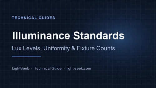 Illuminance Standards for Commercial Spaces: Lux Levels, Uniformity & UGR by Space Type