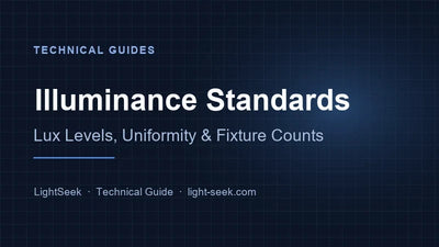 Illuminance Standards for Commercial Spaces: Lux Levels, Uniformity & UGR by Space Type