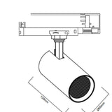 2025 New Jewelry Light 20w Track Lights Rail Lighting System Led 20w Cob Led Rail Lamp - image 6