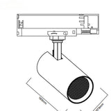 2025 New Jewelry Light 30w Track Lights Rail Lighting System Led 30w Dali Dimmable Cob Led Rail Lamp - image 4