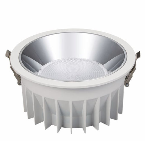 30W Round COB LED Downlight 180mm/7inch Cut-Out Warm White 3000K 3500K for Ceiling Recessed Lighting - image 1