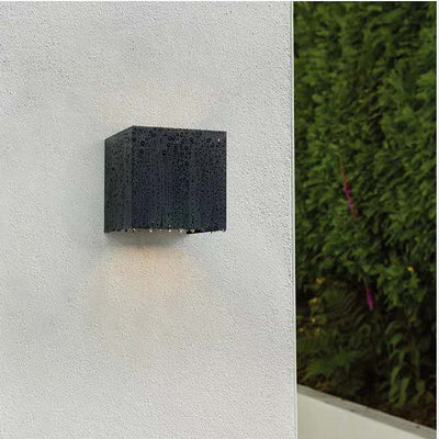 Waterproof Staircase Lights Black White Outdoor Wall Lamps Square Led Wall Lamp