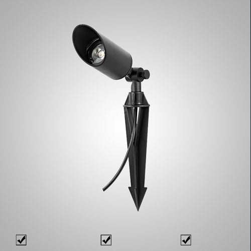Waterproof IP65 LED Spike Light for Outdoor Lawn Garden Borders Easy Installation Aluminum Lamp Body - image 1