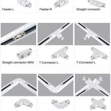 Dali 1phase 4wire Track Rail System Resecced Track Rail 1M Ceiling Rail Linear - image 3