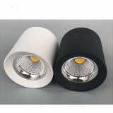Premium COB Downlight Surface Mount, 40W Round or Square Shape, High Lumen Output for Visual Lighting in Commercial Spaces - 