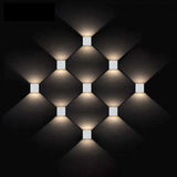 Waterproof Staircase Lights Black White Outdoor Wall Lamps Square Led Wall Lamp - image 3