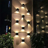 Waterproof Staircase Lights Black White Outdoor Wall Lamps Square Led Wall Lamp - image 5
