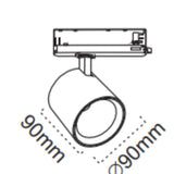 Track Light with Emergency Exit Signage 2wire 3 Wire 4wire Track Lighting - image 5