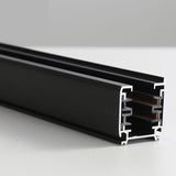 Universal Track Light Rail, Aluminum Bar in Black/White - Infrastructure for Dimmable Recessed Ceiling Track Systems - image 