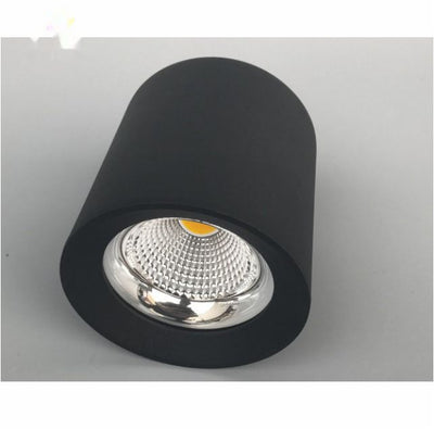 White Black Gray Housing Surface Mounted COB LED Downlight