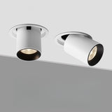 White/Black Recessed Adjustable LED Downlight 12W stretching spot lighting single/double head - image 1